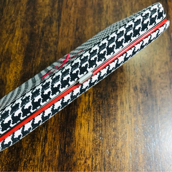 Women’s wallet P Initial 13 card slots 3 pockets black white.7-12” LX4-1/2”W - Picture 3 of 6